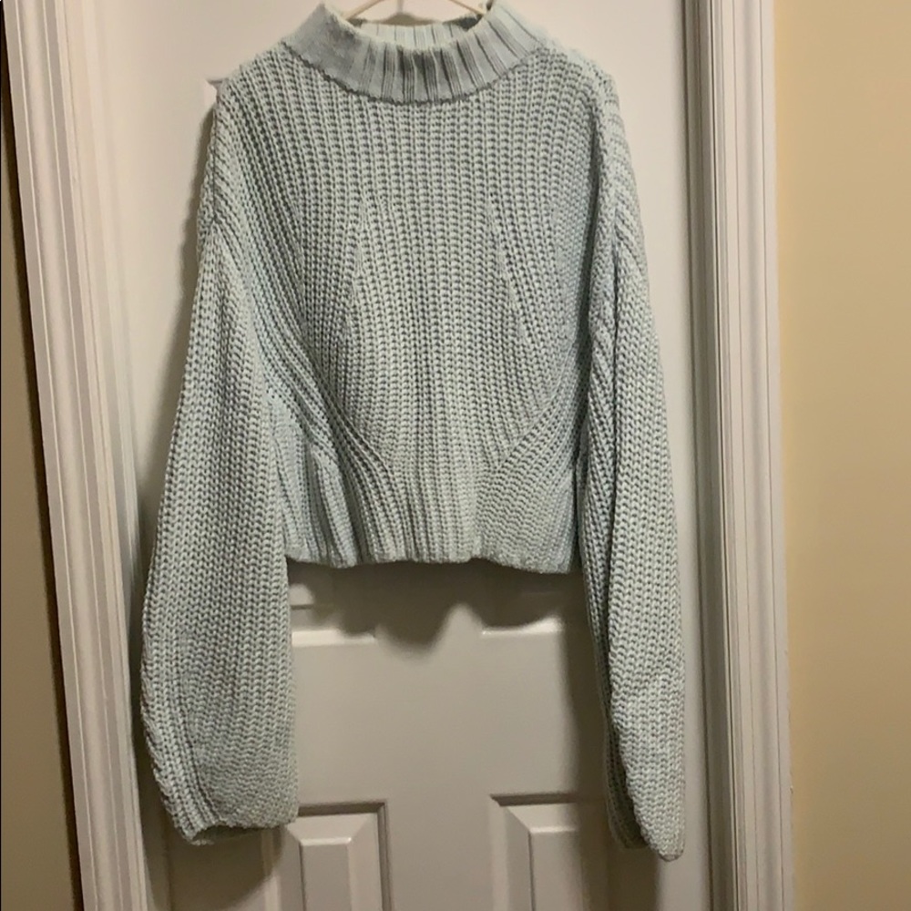 H&M Cropped sweater, Baby Blue, size 10